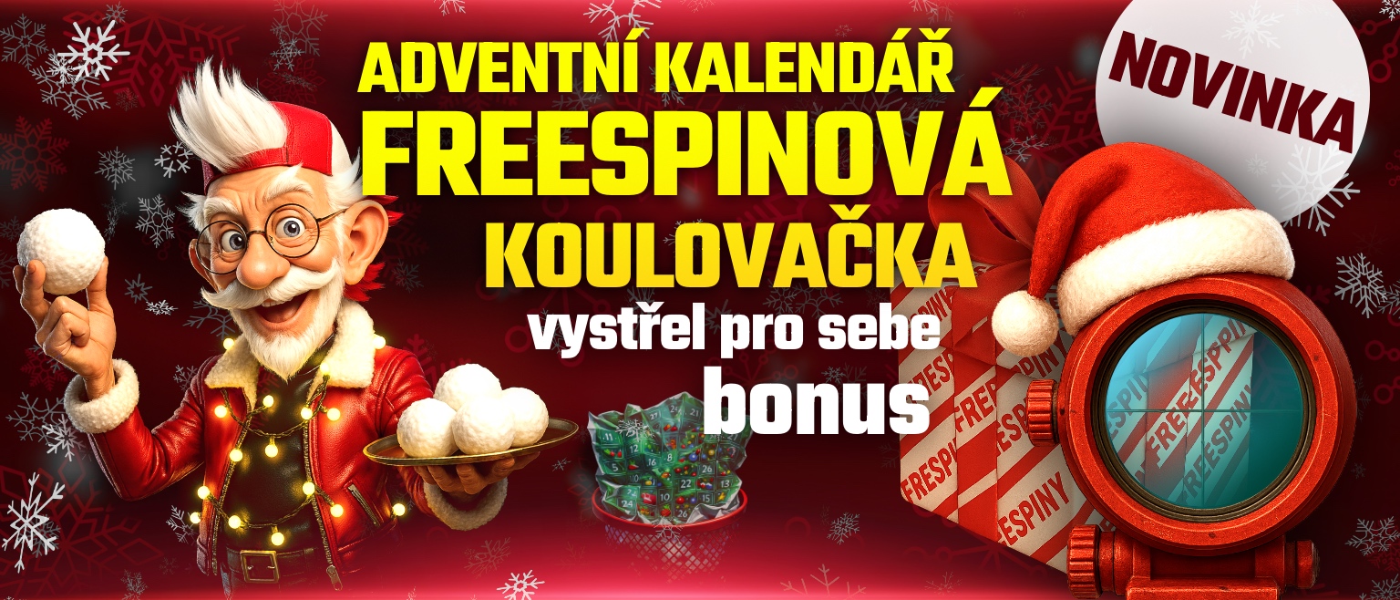 ADVENTNÍ KALENDÁŘ - FREESPINOVÁ KOULOVAČKA